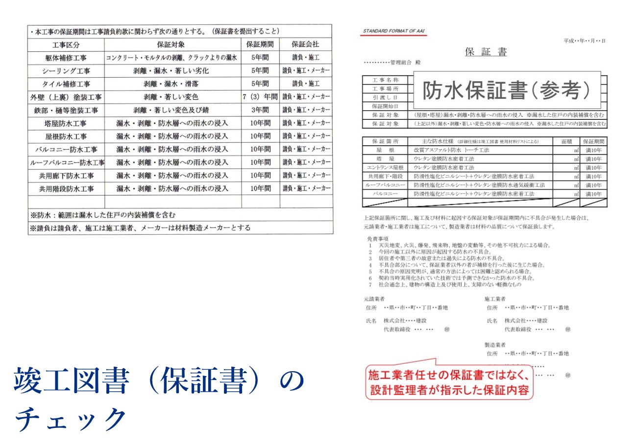 竣工図書のチェック