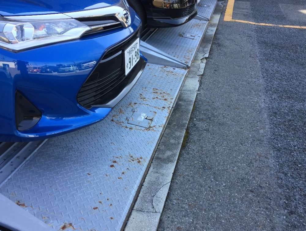 プリンスハイツ鳥居松 イメージアップ工事前（工事概要：機械式駐車場塗装）工事前