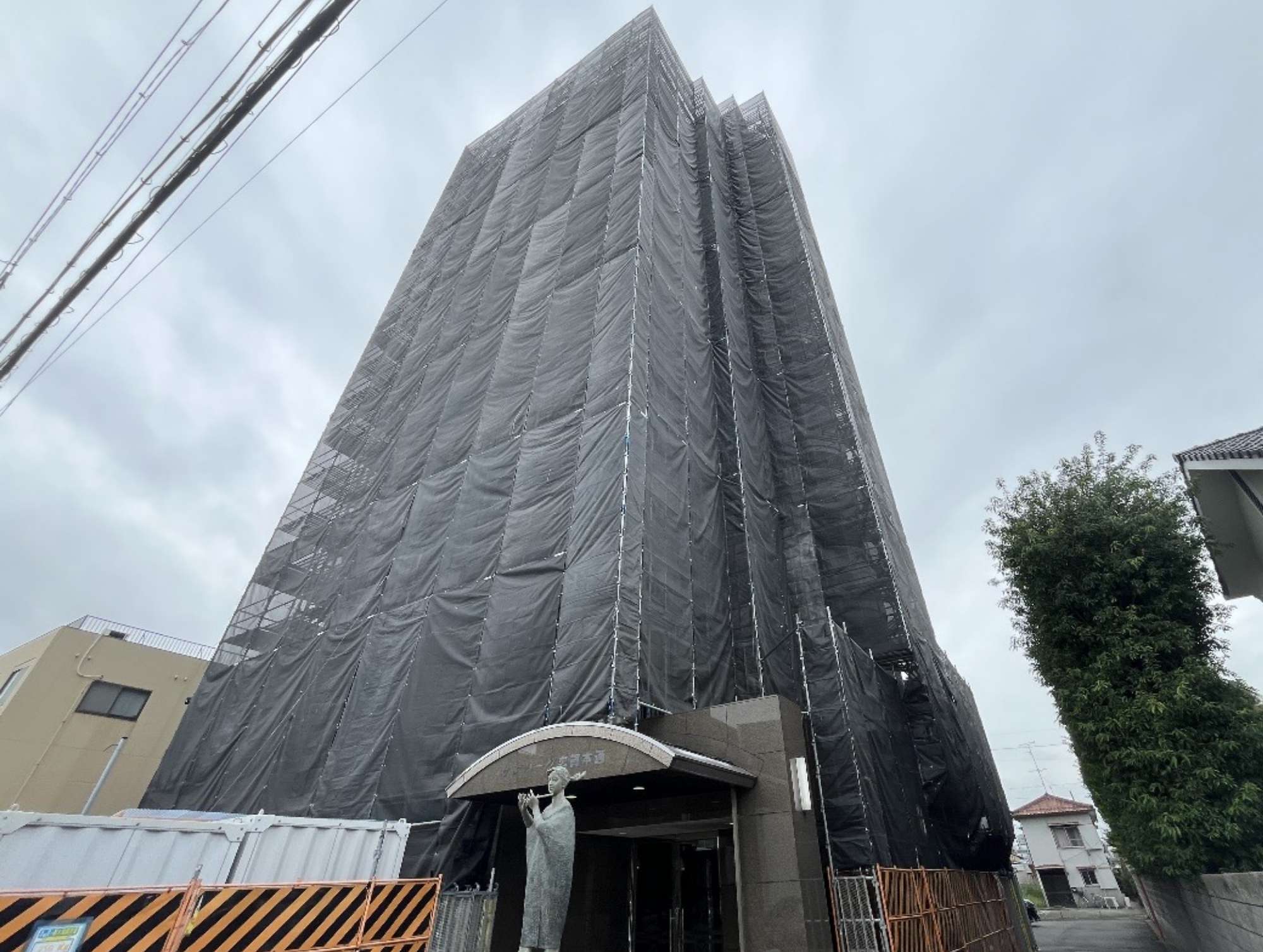 サンパーク志賀本通 大規模修繕工事の工事中