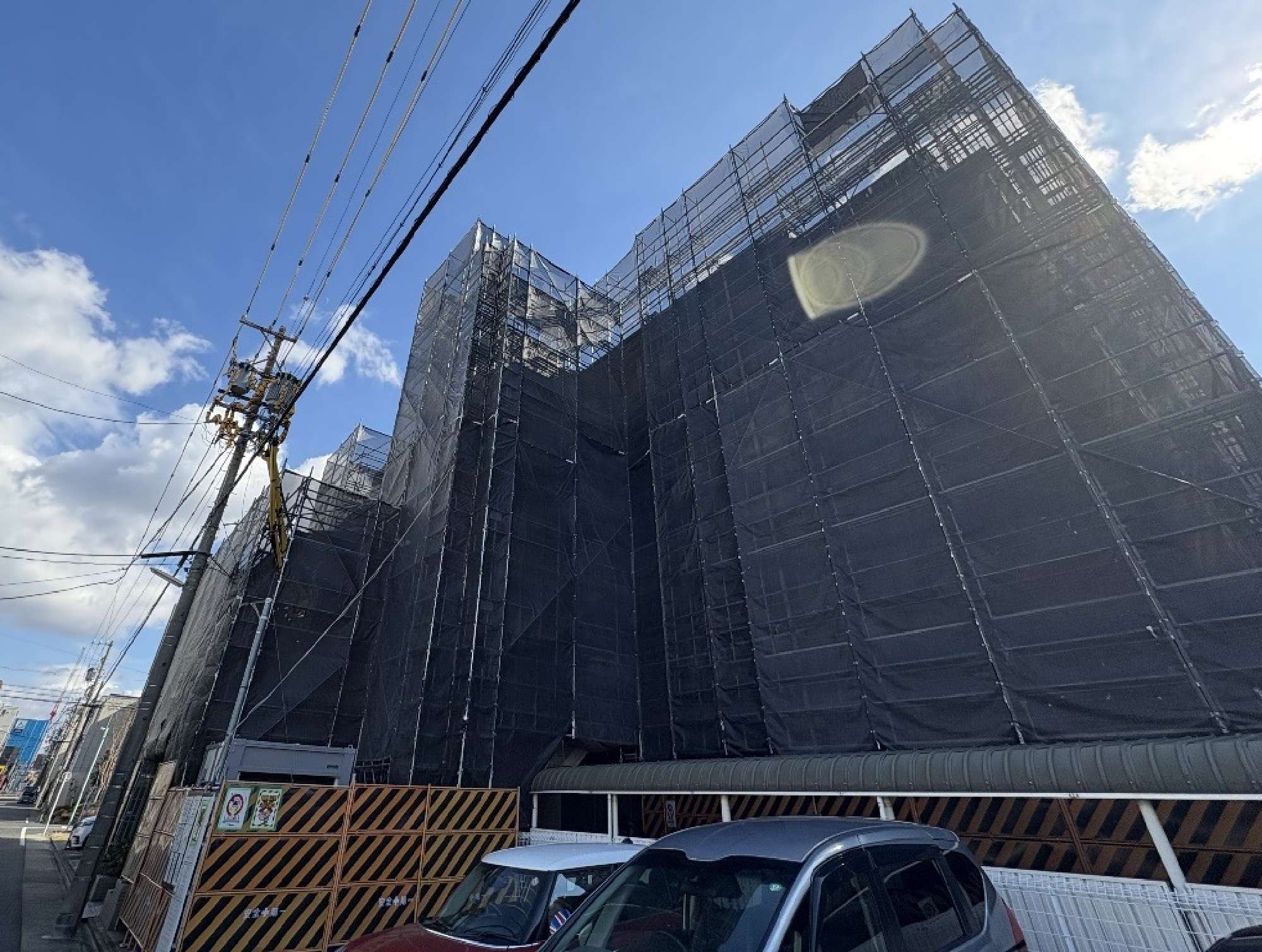 ピア御器所 大規模修繕工事の工事中